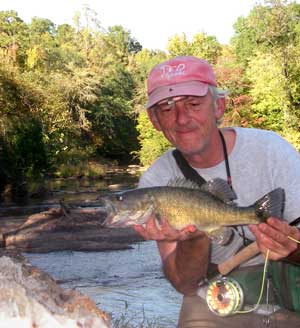 Flint River tributary shoal bass..